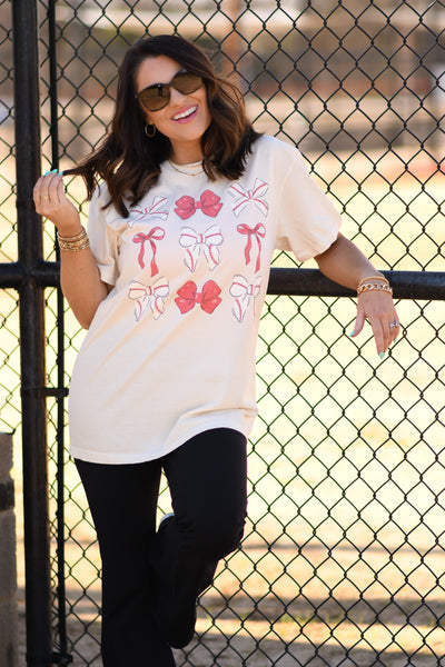 Baseball Bows Tee