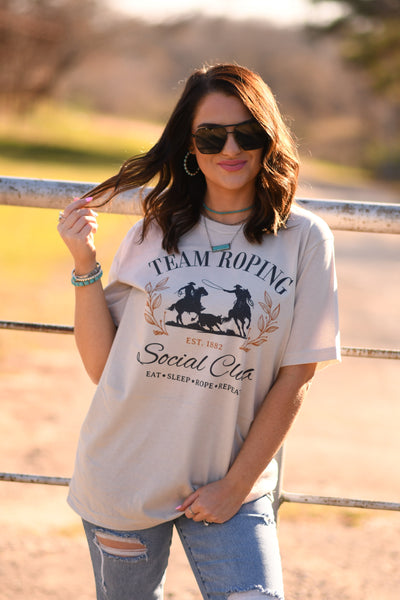 Team Roping Social Club tee