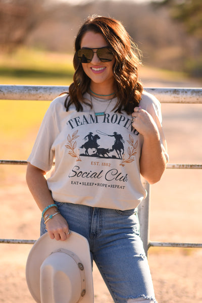 Team Roping Social Club tee