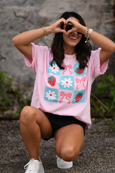 Strawberries And Daisies Tee