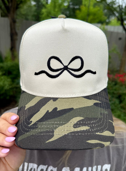 RTS Camo Embroidered Bow Hat