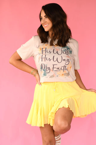 His Will, His Way, My Faith Jeremiah 29:11 tee