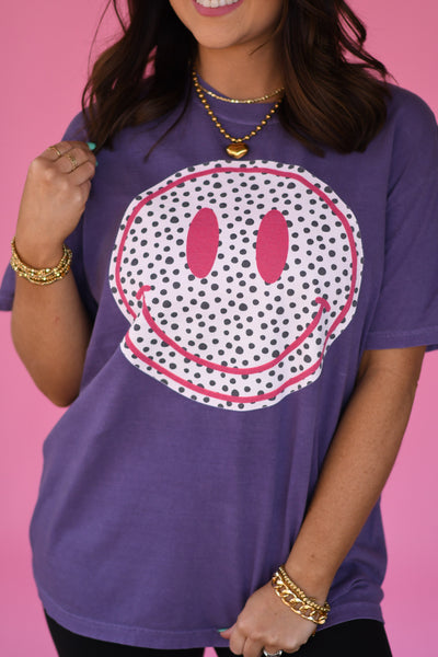 Polka Dot Smiley tee
