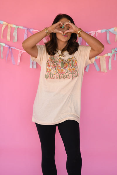 My God Will Never Fail tee