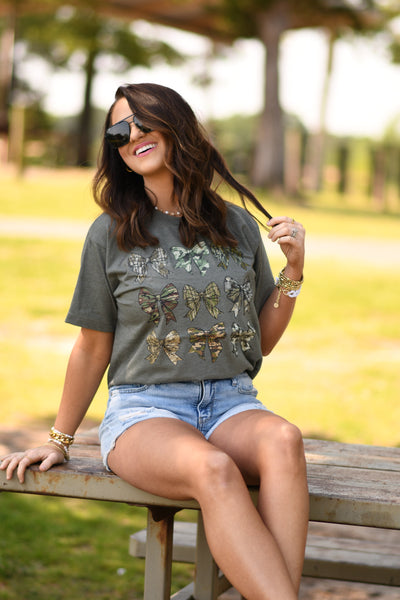 Camo Bow Tee