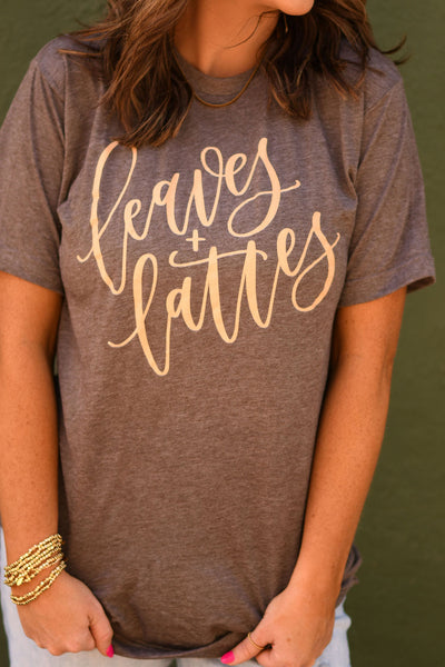 Leaves & Lattes tee