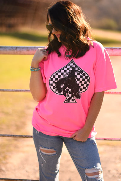 Bucking Bronco Spade tee