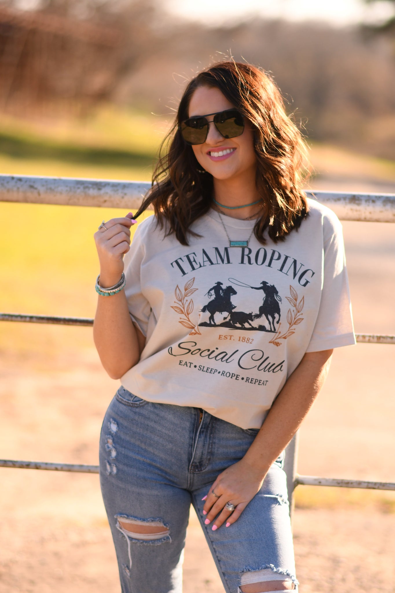 Team Roping Social Club tee