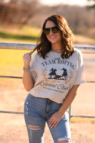 Team Roping Social Club tee