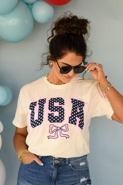 USA Stars & Bow Tee