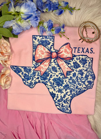 Texas Floral State Bow Tee