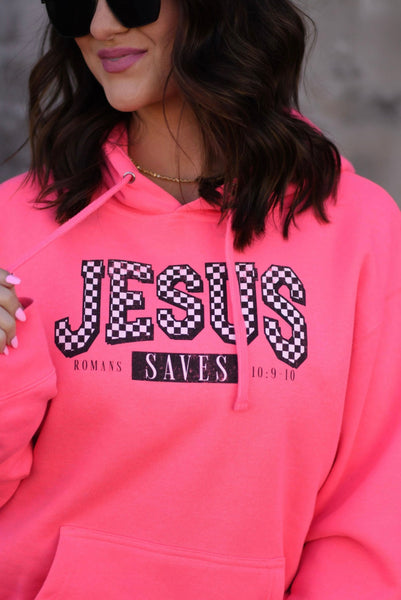 Jesus Saves Romans 10:9-10 Hoodie