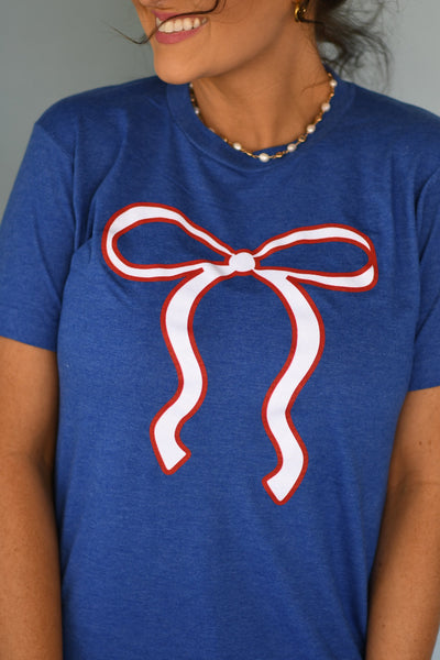 Glitter American Bow Tee