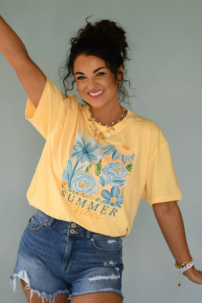 Summer Vibes Florals Tee