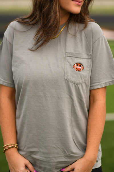 Football Pocket Starry Eyed Smiley tees