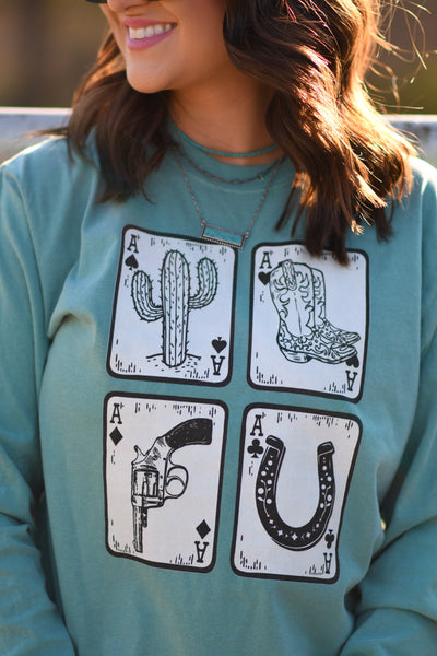Cowboy Cards long sleeve tee