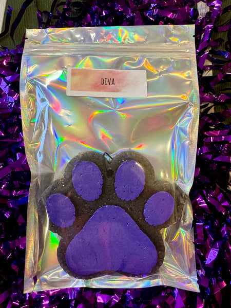 Paw Print custom color car freshies