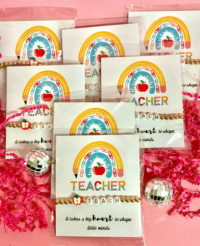 TEACH beaded bracelet