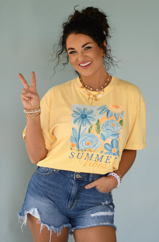 Summer Vibes Florals Tee