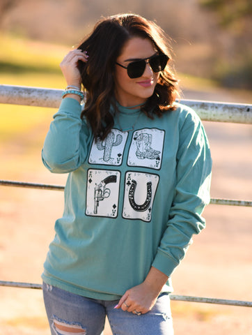 Cowboy Cards long sleeve tee