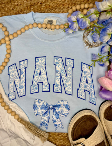 Floral Nana Bow Tee