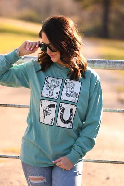 Cowboy Cards long sleeve tee