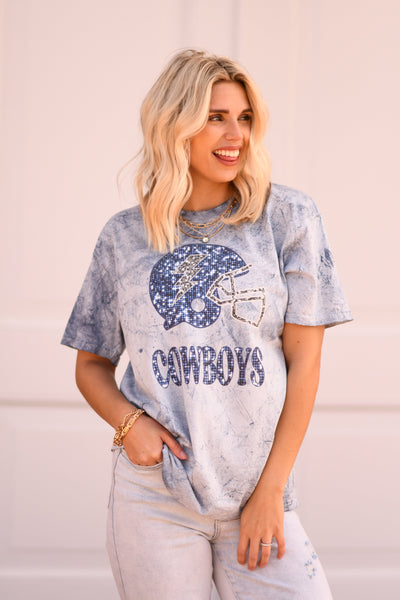 Cowboys Glitter Tee