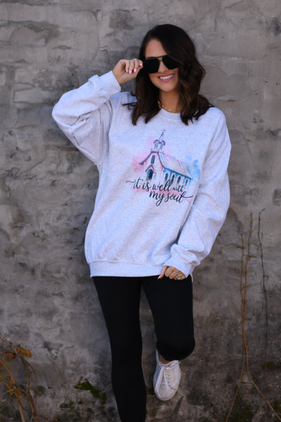 It Is Well With My Soul chapel sweatshirt