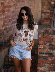 Neutral Bows Tee
