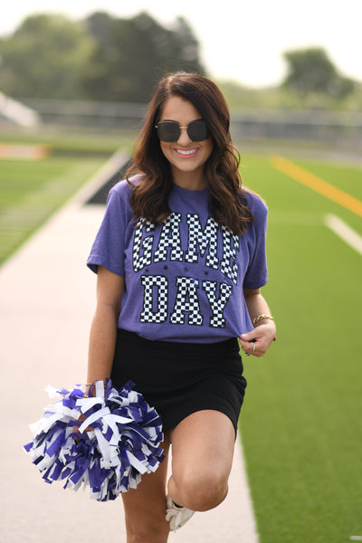 RTS Red Checkered Game Day Tee