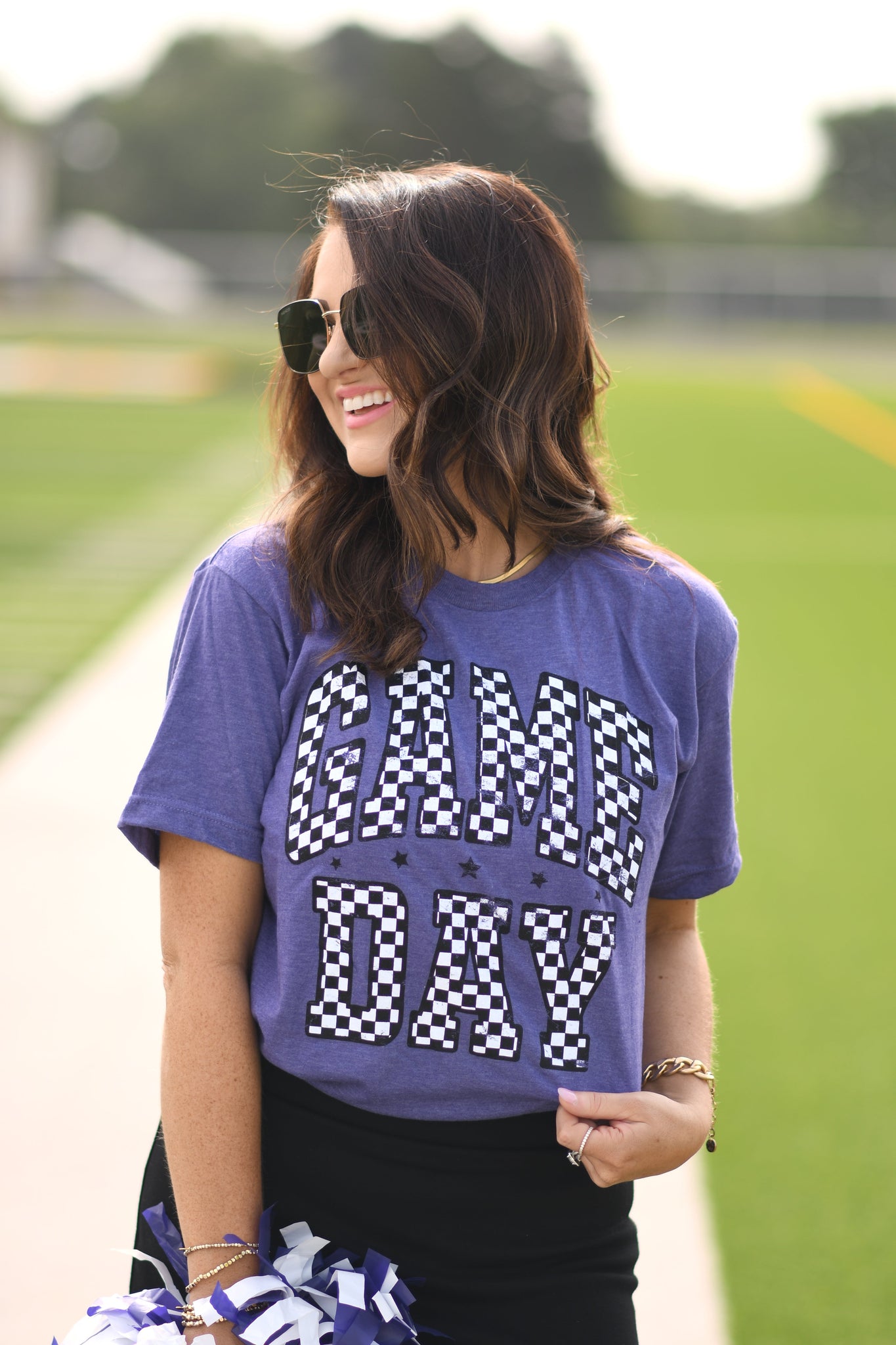 RTS Red Checkered Game Day Tee