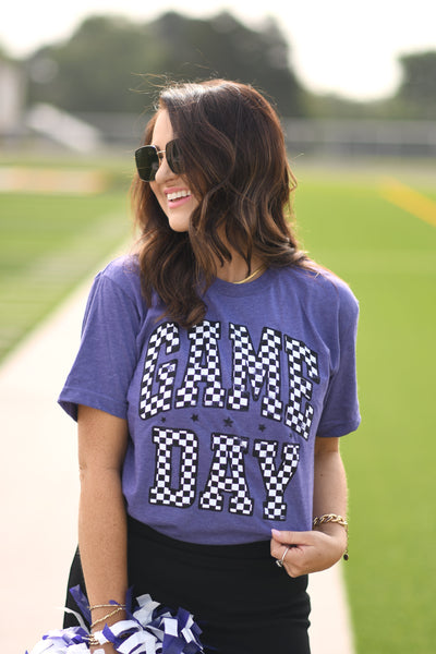RTS Red Checkered Game Day Tee