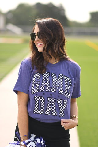 RTS Red Checkered Game Day Tee