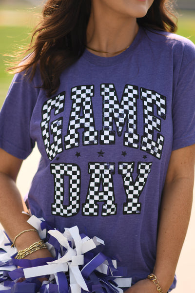 RTS Red Checkered Game Day Tee