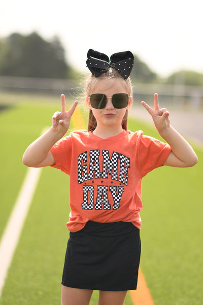 RTS Charcoal Checkered Game Day Tee