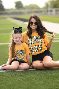 RTS Blue Checkered Game Day Tee