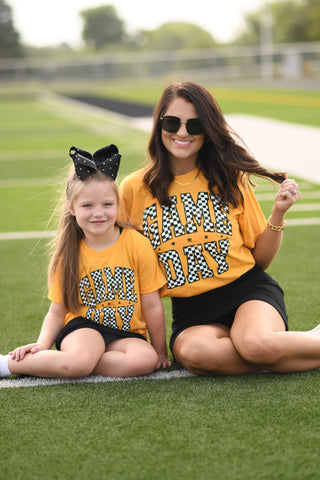 RTS Blue Checkered Game Day Tee
