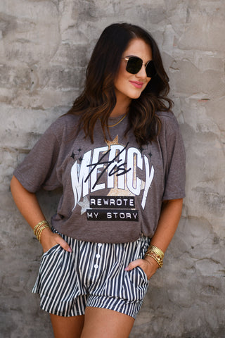 MERCY REWROTE MY STORY TEE