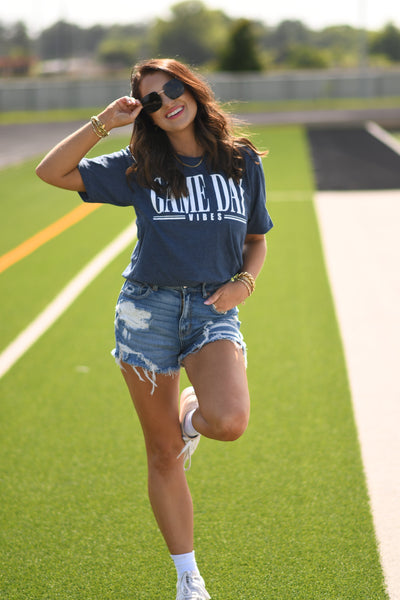 RTS Navy Game Day Vibes Tee
