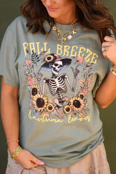 Fall Breeze And Autumn Leaves Tee