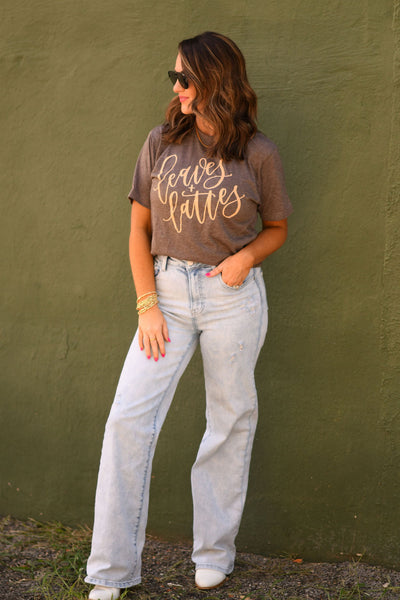 Leaves & Lattes tee