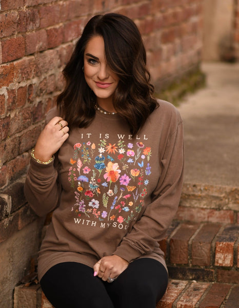 It Is Well With My Soul long sleeved tee