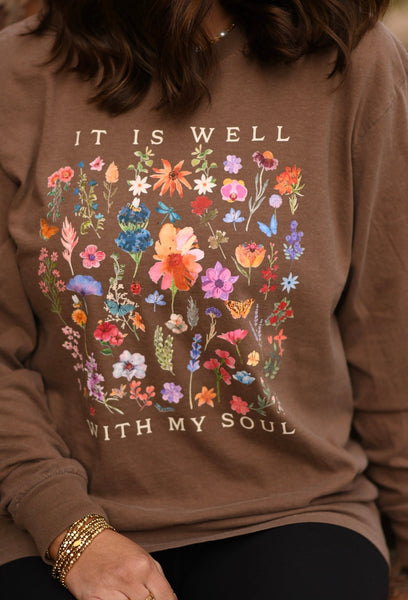 It Is Well With My Soul long sleeved tee