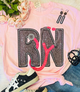 RN Faux Patch tee