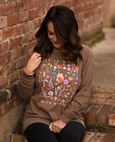It Is Well With My Soul long sleeved tee