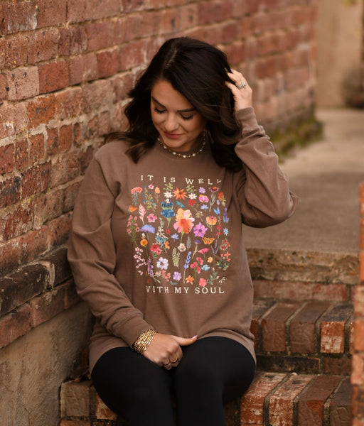 It Is Well With My Soul long sleeved tee