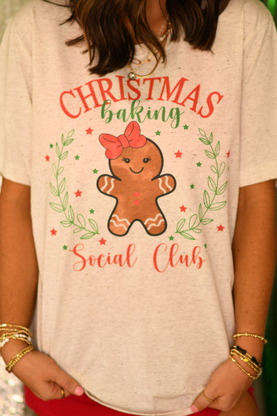 Christmas Baking Social Club tee