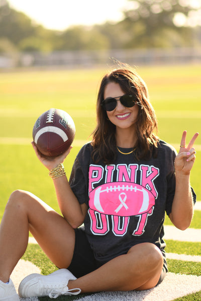 Pink Out breast cancer awareness tee