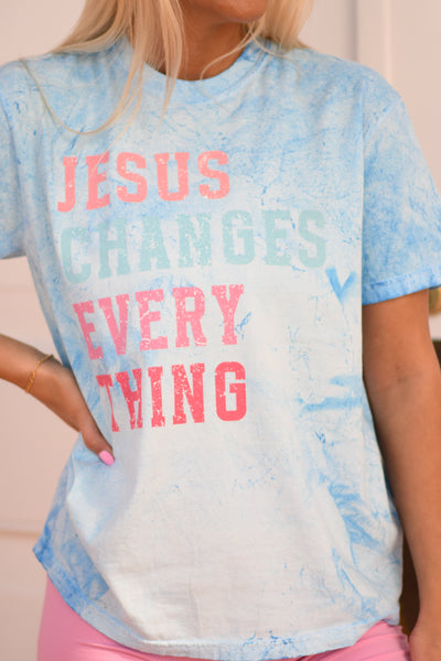 Jesus Changes Everything tee