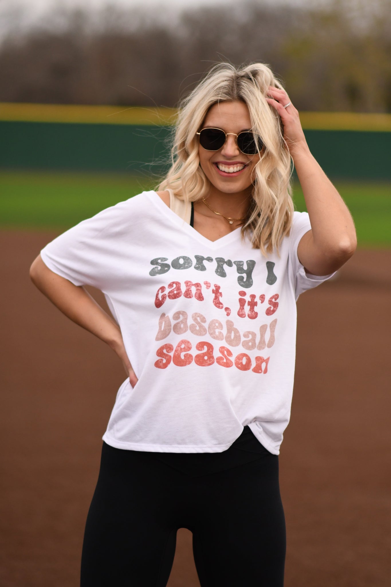 Sorry I Can't It's Baseball Season tee